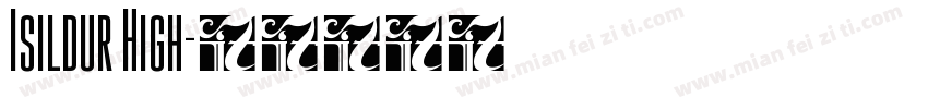 Isildur High字体转换